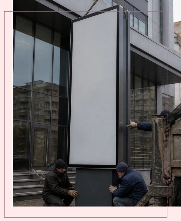 Изготовление и монтаж уличных пилонов под ключ в Красном Сулине