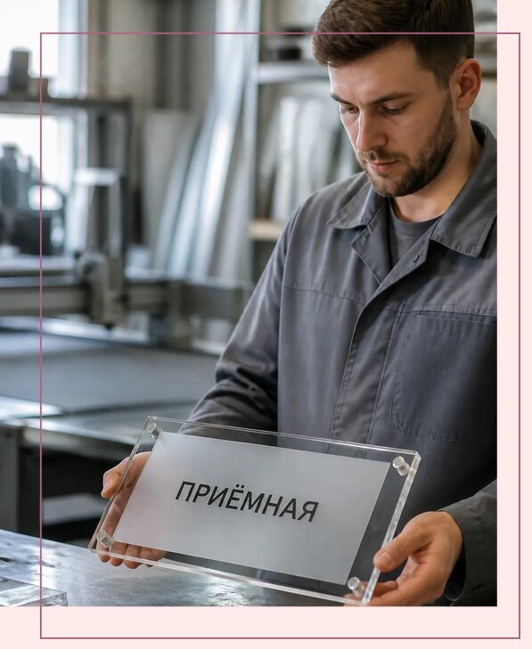 Таблички из оргстекла на заказ в Красном Сулине от 3980 р. | Аванза-Крл